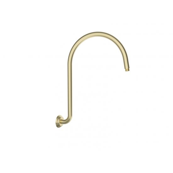 Clasico High-rise Shower Arm In Brushed Gold