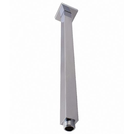 Cavallo Brushed Nickel Square Ceiling Shower Arm 400mm