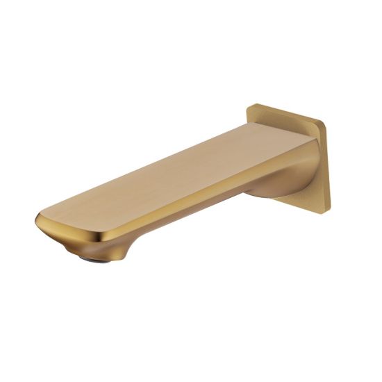 Esperia Brushed Yellow Gold Wall Bath / Spout