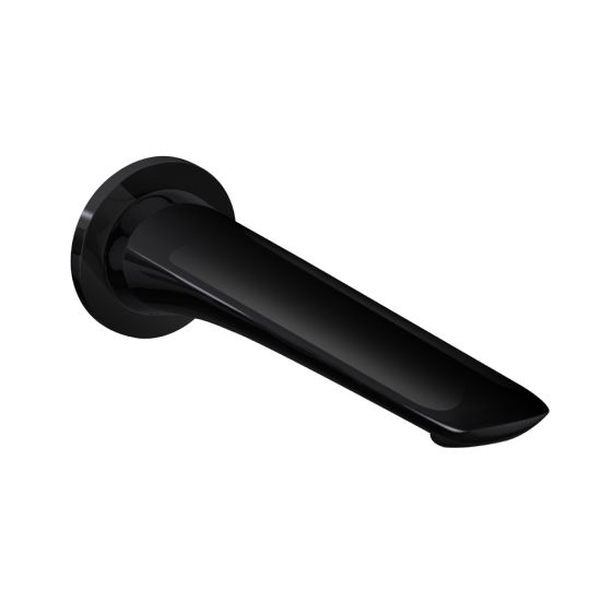 Bellino High Gloss Black Wall Bath / Spout