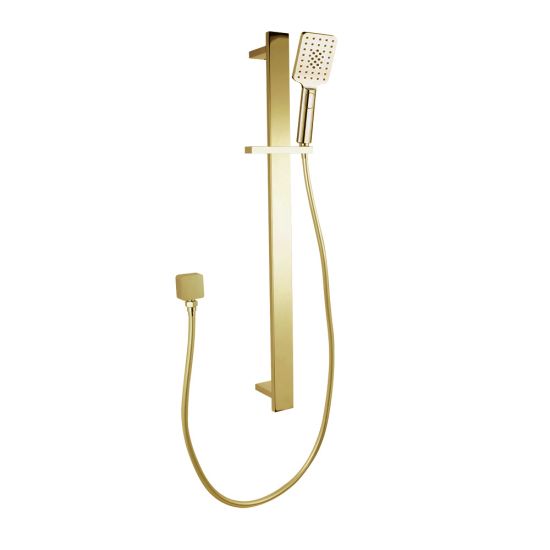 Bellino Brushed Yellow Gold Sliding Shower Rail(ABS Handheld Shower)