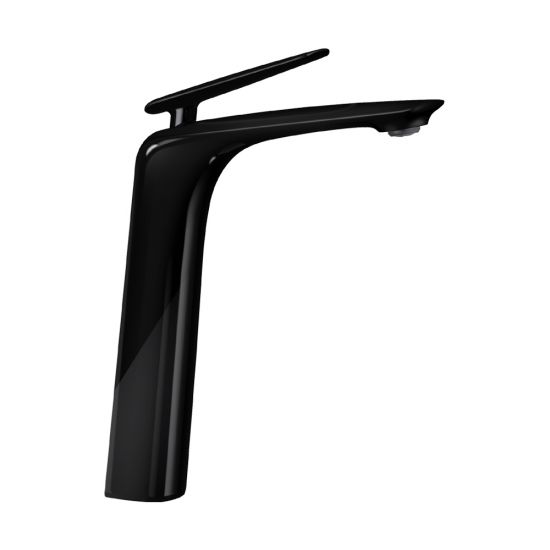 Bellino High Gloss Black Tall Basin Mixer