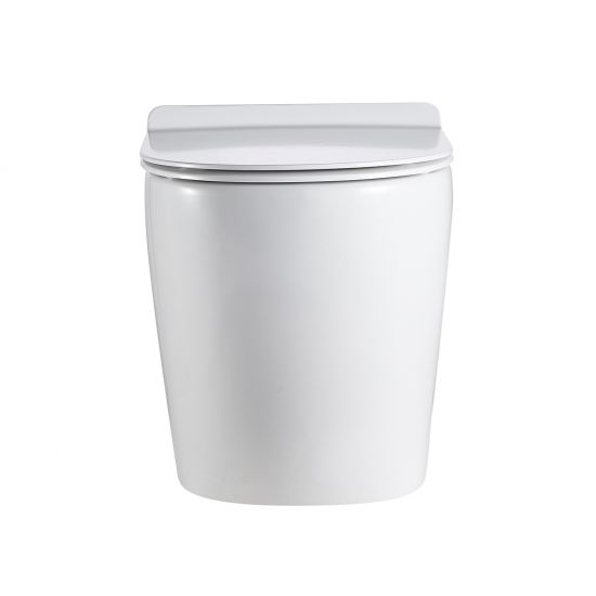 Floor Pan Rimless Flushing Toilet Gloss White Size: 540x365x400mm P-trap: 180mm Roughing -in