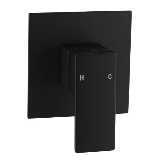 Cavallo Matte Black Square Shower Mixer