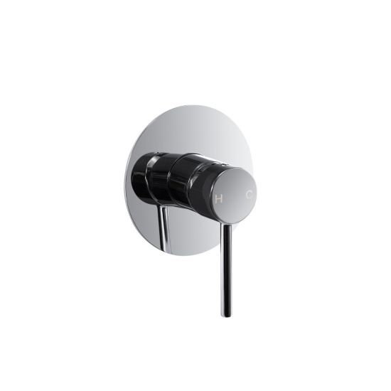 Pentro Chrome Round Shower Mixer Tap