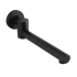 Round Black Bathtub/Basin Swivel Wall Spout