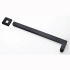 Square Black Wall Mounted Shower Arm 400mm