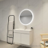 700mm Round 3 Color Frontlit Bathroom LED Mirror(Touchless Sensor Switch)