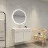 700mm Round 3 Color Frontlit Bathroom LED Mirror(Touchless Sensor Switch)