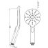 Round Brushed Nickel Handheld Shower(ABS)