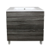 750mm Dark Grey MDF Bathroom Vanity 2 Drawers Free Standing Cabinet Only