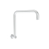 Round Rectangle Curved Shower Arm Chrome