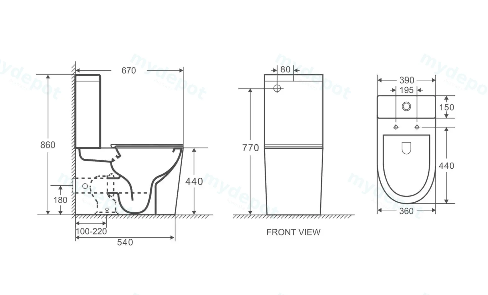 Berlin Matt White Back To Wall Toilet Suite Quiet Flushing Technology view 4