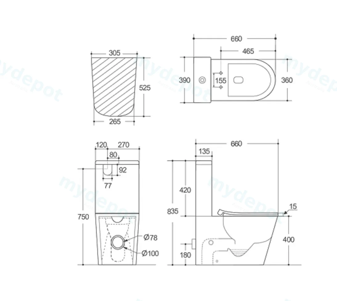 Agena Half Rimless Pan view 2