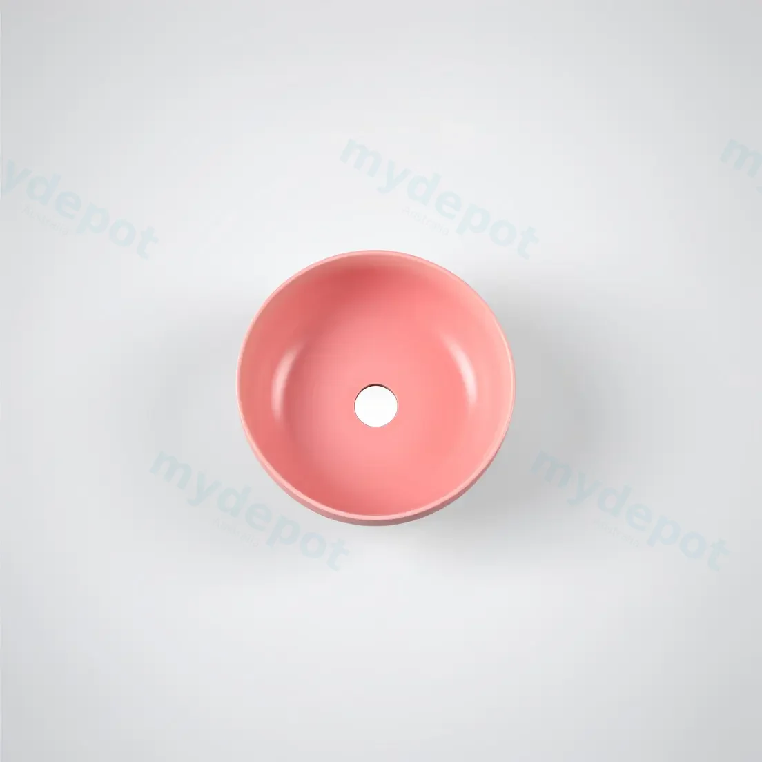 350*350*140mm Matt Pink Above Counter Basin view 2