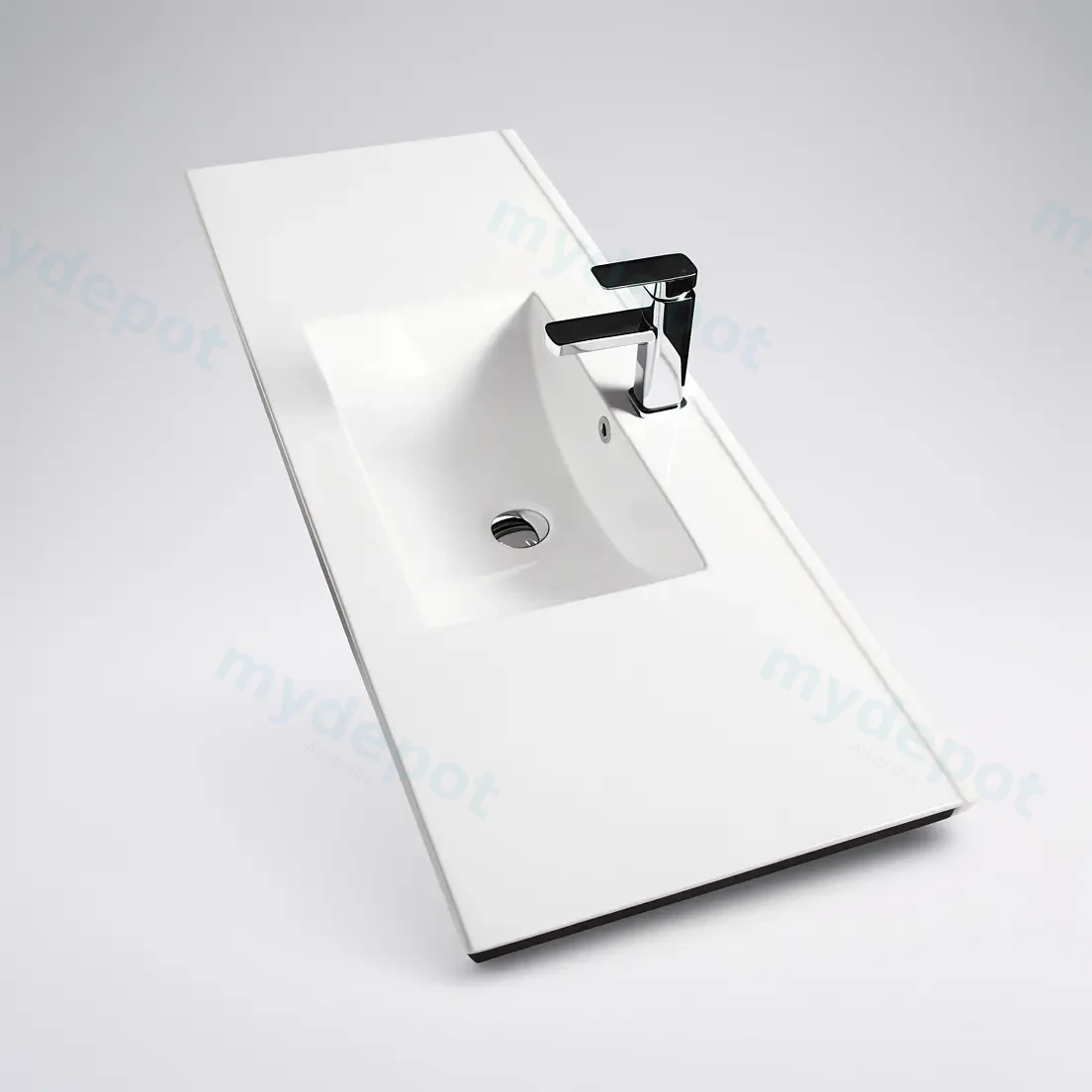 900Lx360Dx175HMM NANA Gloss White Thin Edge Ceramic Top view 2