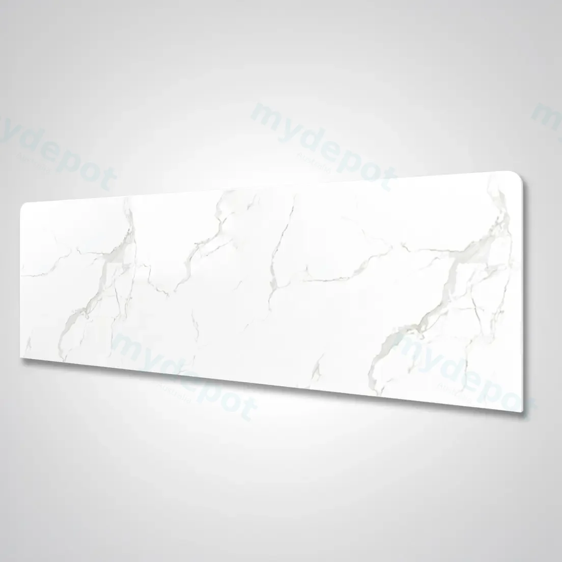 1500x465x15mm White Marble Look Sintered Stone Top Benchtop view 2