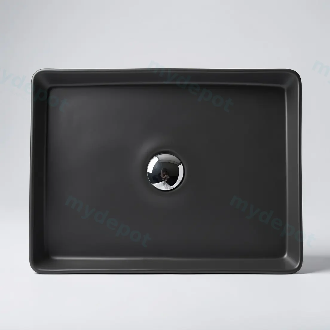 470*360*110mm Etna Nero Grey Above Counter Rectangular Basin view 2