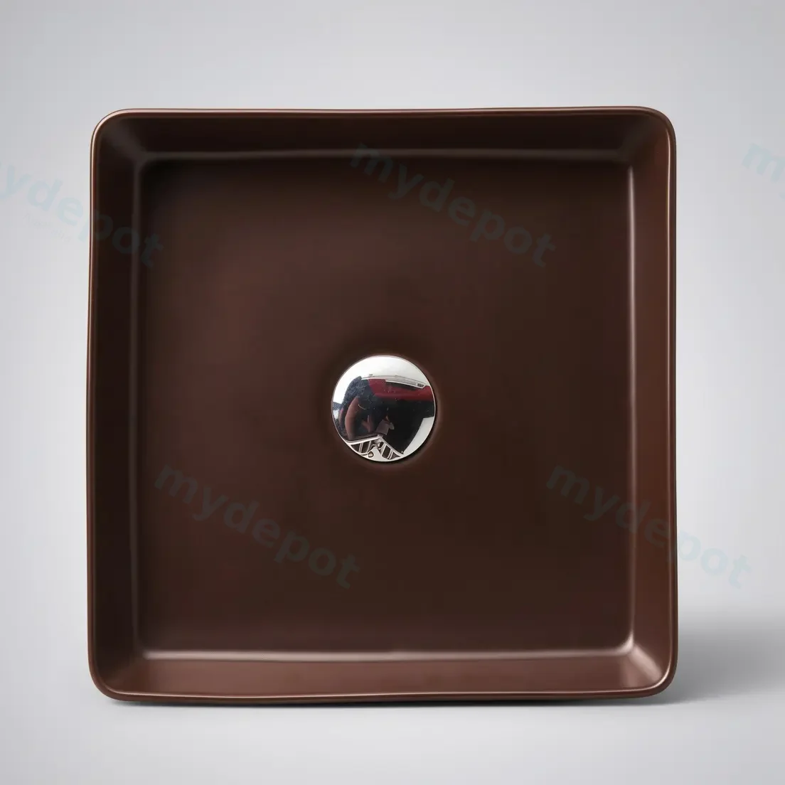 360*360*110mm Etna Cappuccino Above Counter Square Basin view 2