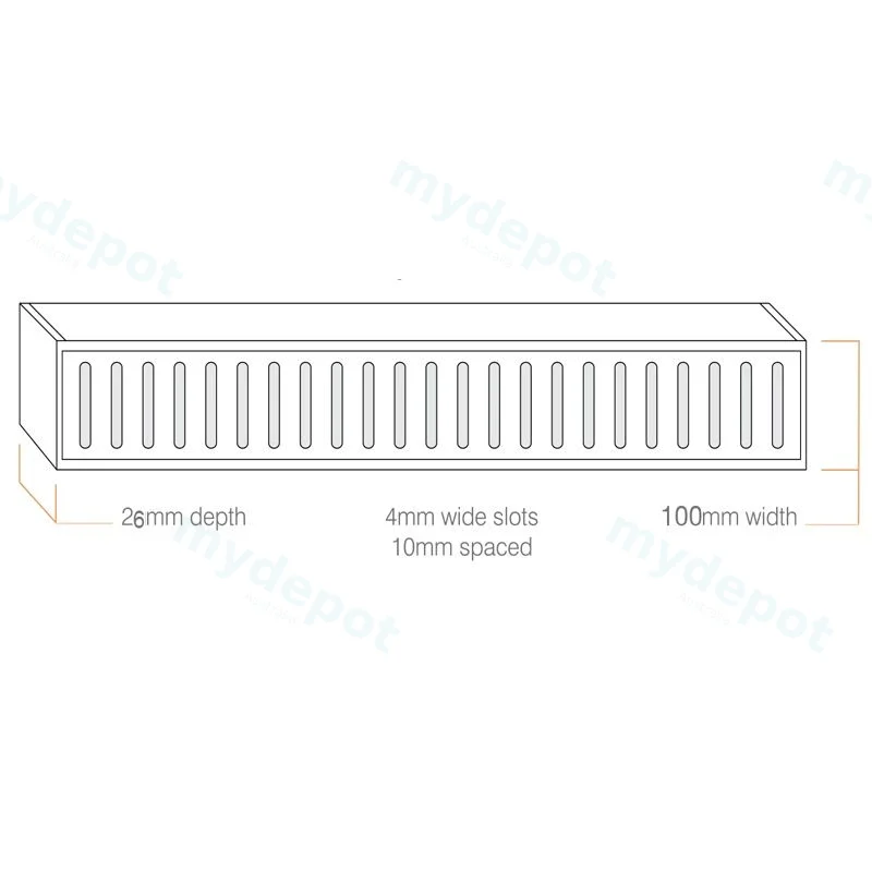 300-5600mm Lauxes Aluminium Standard Floor Grate Drain Any Size Indoor Outdoor view 3