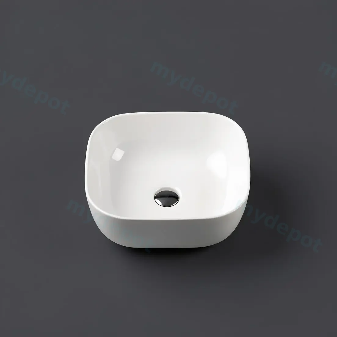 490*395*150mm Above Counter Oval Basin view 2