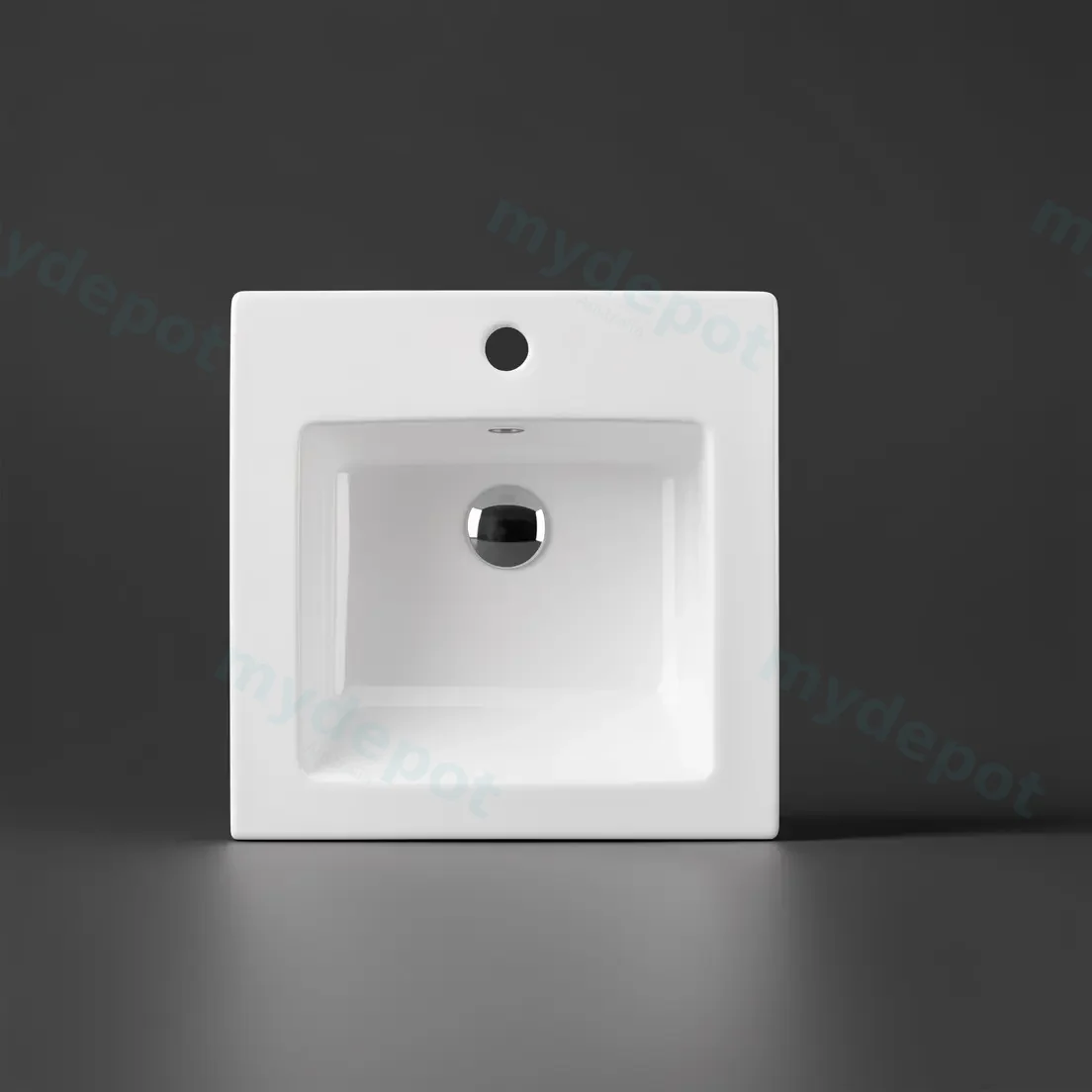420*420*170mm Insert Square Basin With Mixer Hole view 2