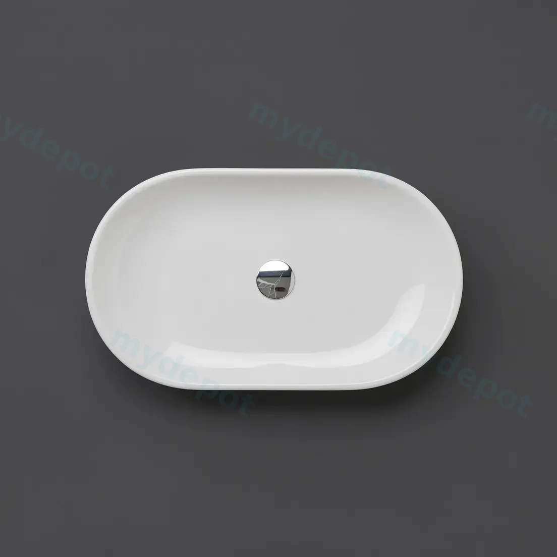 640*370*150mm Above Counter Oval Basin view 2