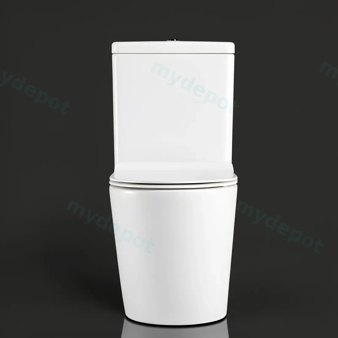 Eden Two-piece toilet Rimless Flushing Toilet P-trap: 180mm Roughing-in view 4