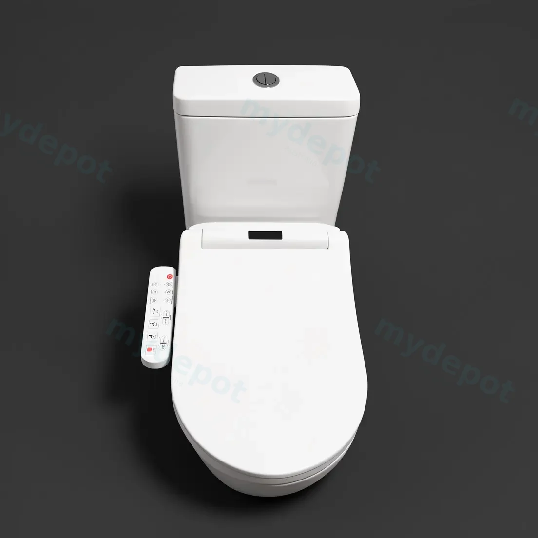 Smart Toilet Suite Rimless Flush with Electric Bidet Toilet Seat view 2