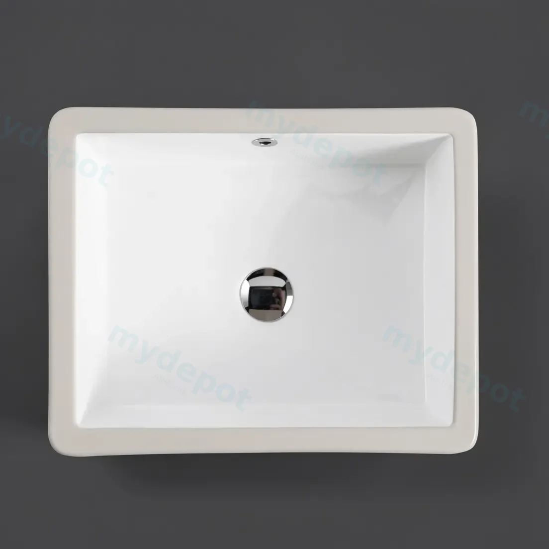 490*390*170mm Undermount Rectangular Basin With Mixer Hole view 2