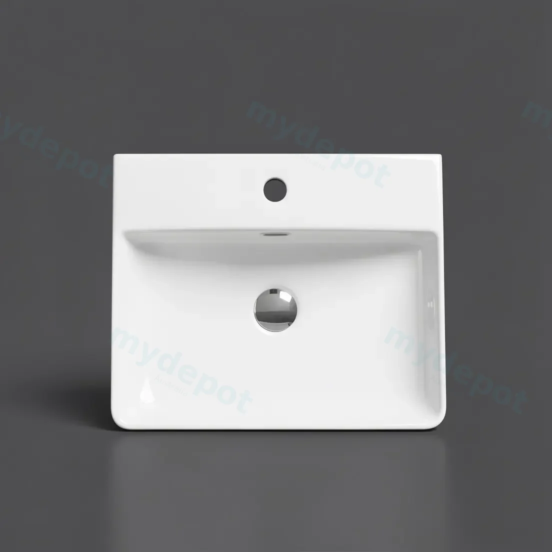 500*425*120mm Semi-Recessed Rectangular Basin view 2