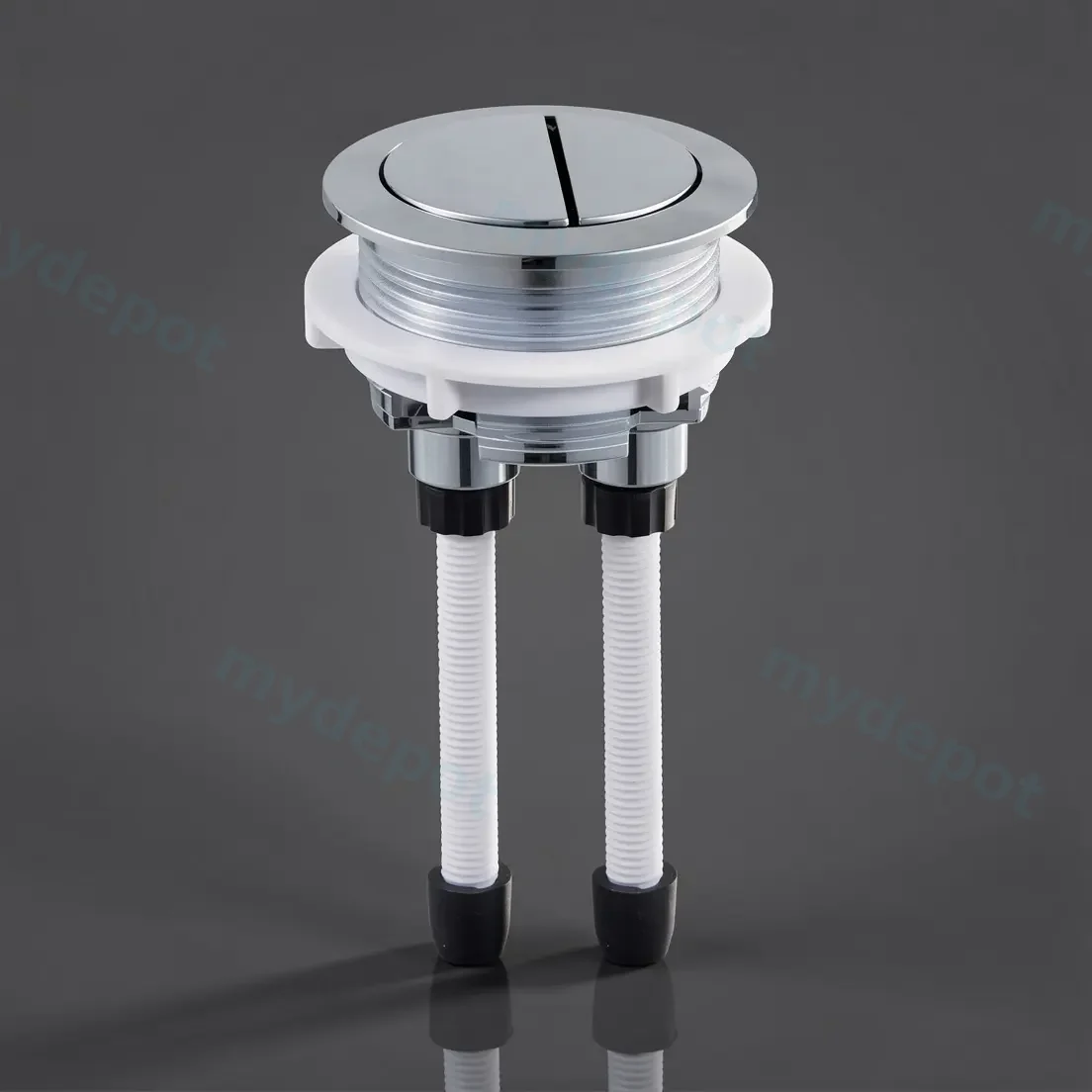 BTW Cistern Chrome Round Button view 2