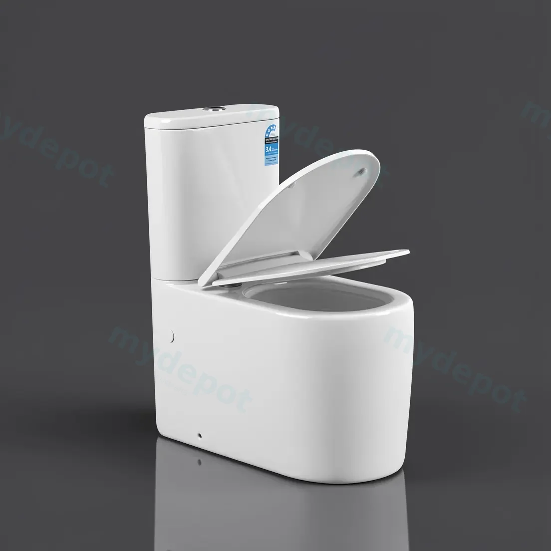 650×380×800mm Devito Wall Faced Toilet Suite view 3