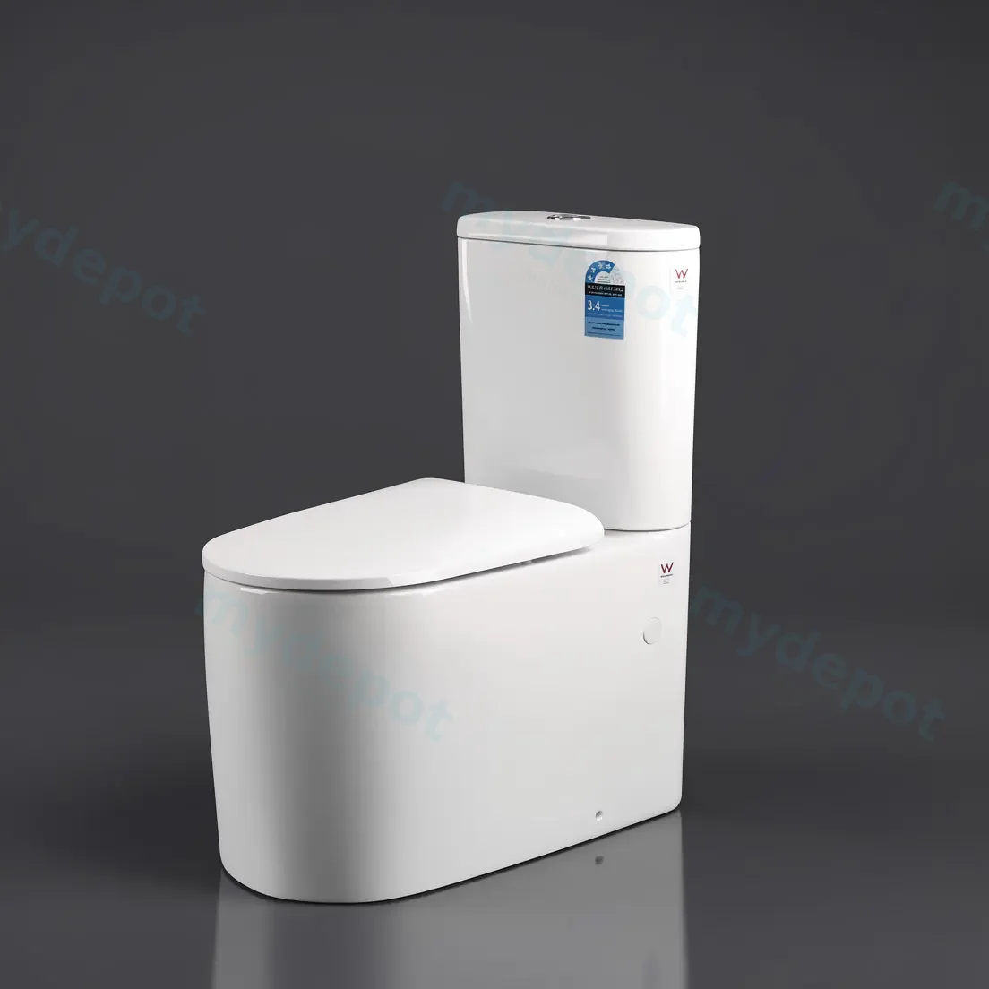 650×380×800mm Devito Wall Faced Toilet Suite view 6