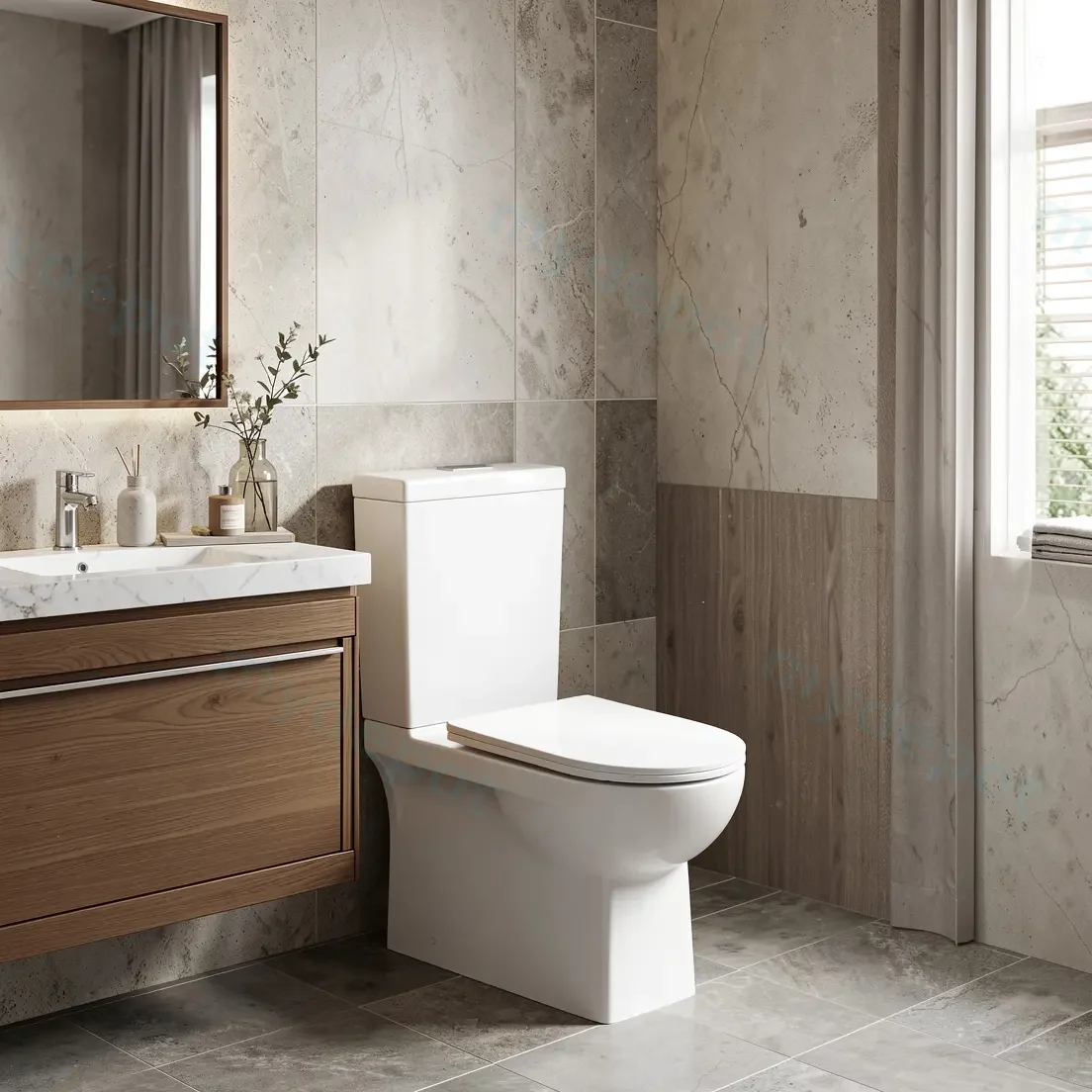 660*380*845mm Alpha Tornado Boxrim Toilet Suite view 2