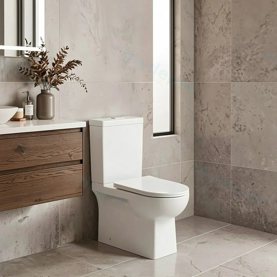 660*380*845mm Alpha Tornado Boxrim Toilet Suite view 3