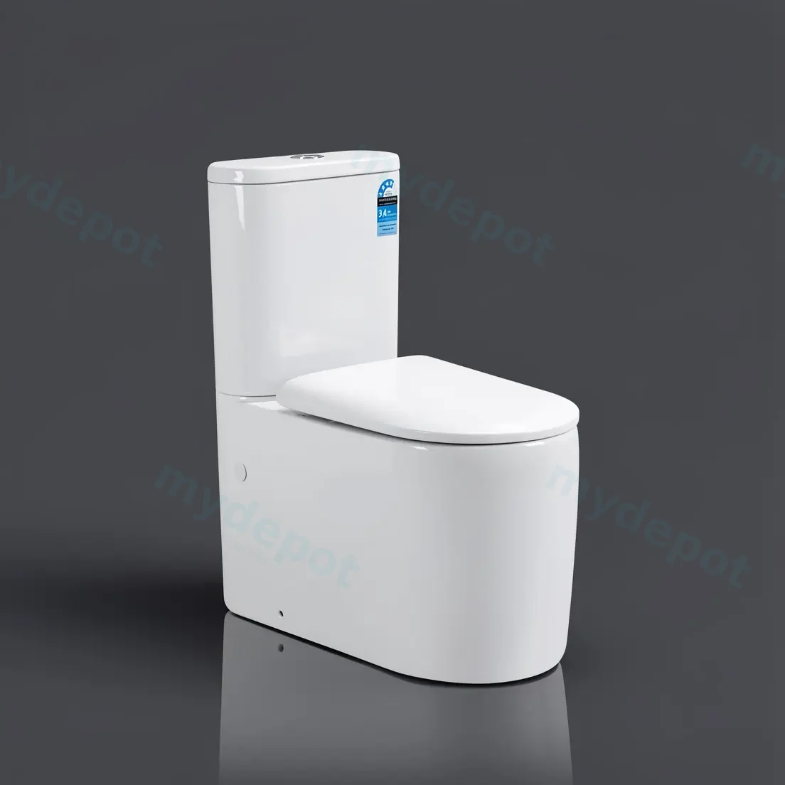650×380×800mm Devito Wall Faced Toilet Suite view 2