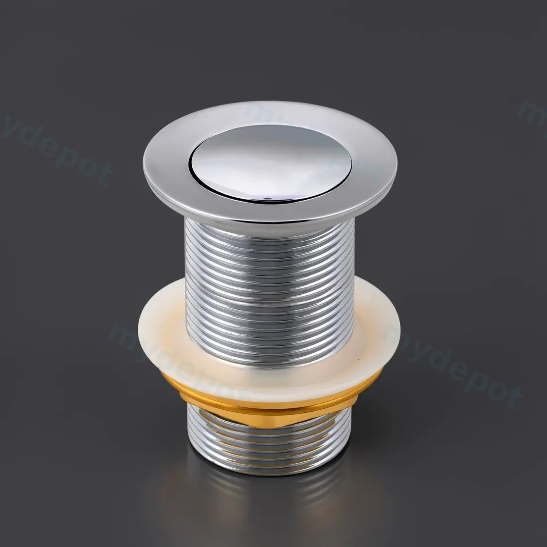 Nana Chrome Pop Up Waste 32/40mm Non Overflow Solid Brass Plug Waste view 2