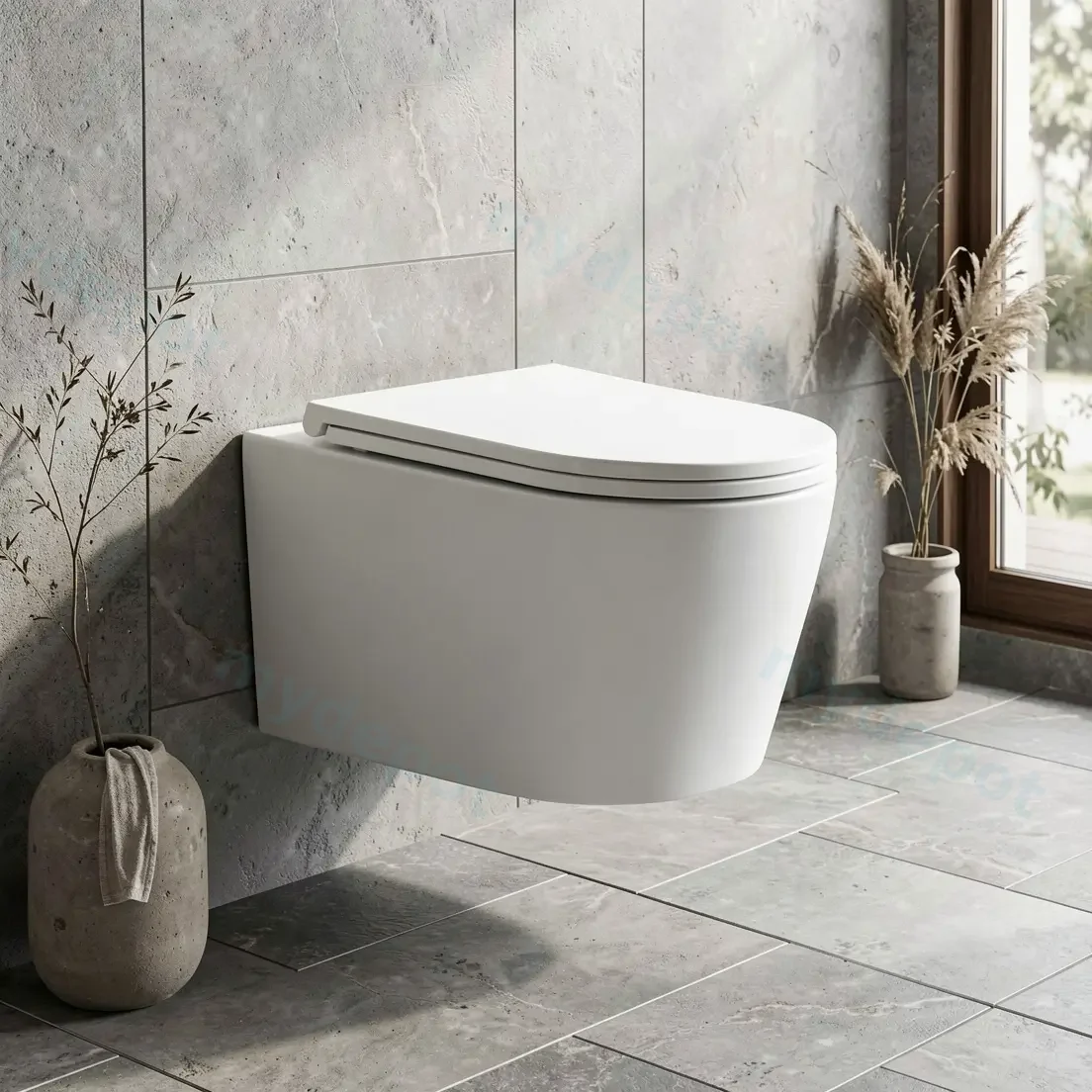 540*365*400mm Agena Rimless Wall Hung Pan view 5