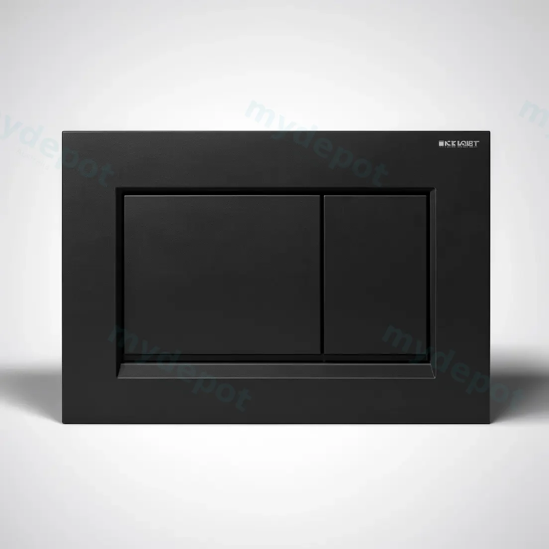 Geberit Sigma30 Matt Black Plate With Black Trim view 2
