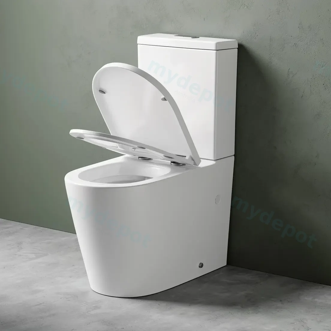 630×380×850mm Acadia Full Rimless Wall Faced Toilet Suite view 4