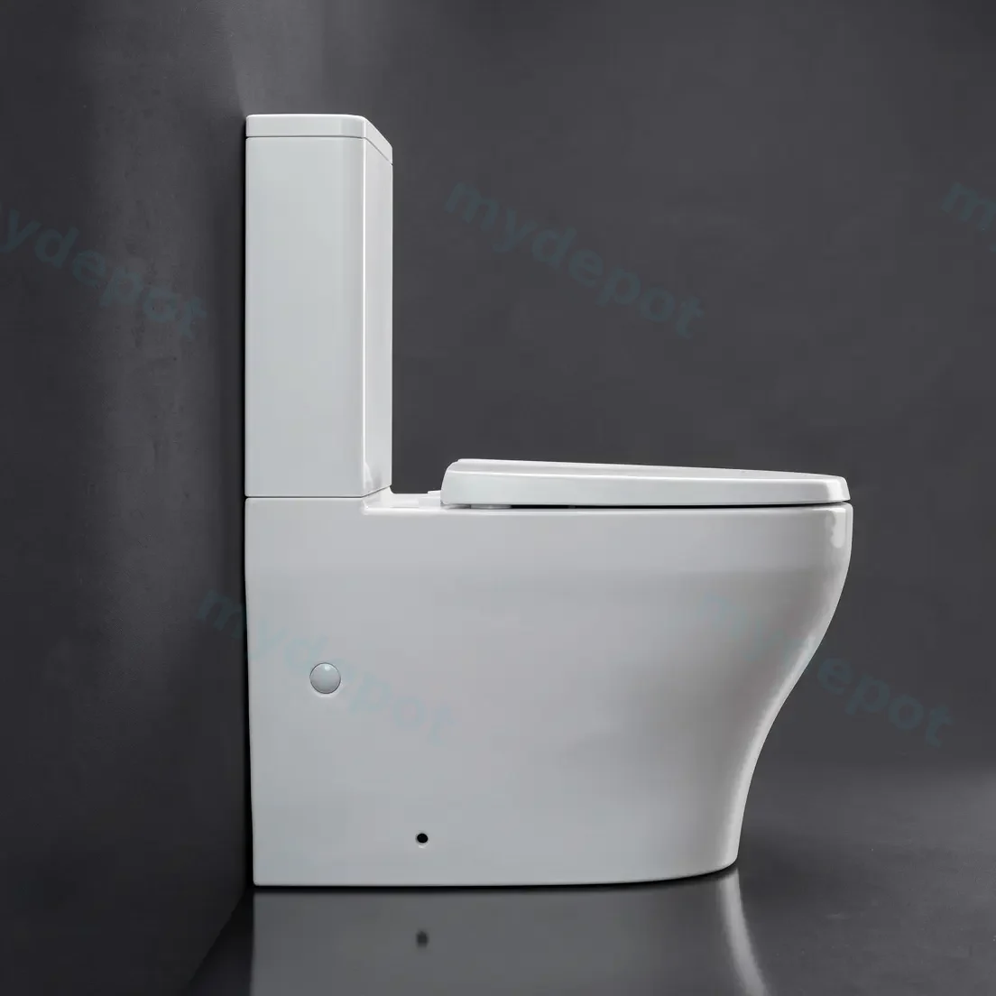 615*370*835mm Back To Wall Toilet Suite With Slim Uf Seat Cover And Universal Inlet Cistern T2 view 4