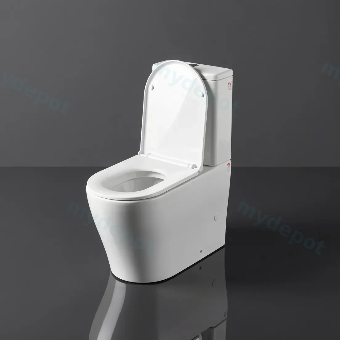 665*370*845mm Vera Back To Wall Toilet Suite (Tornado) With Slim Uf Seat Cover view 4