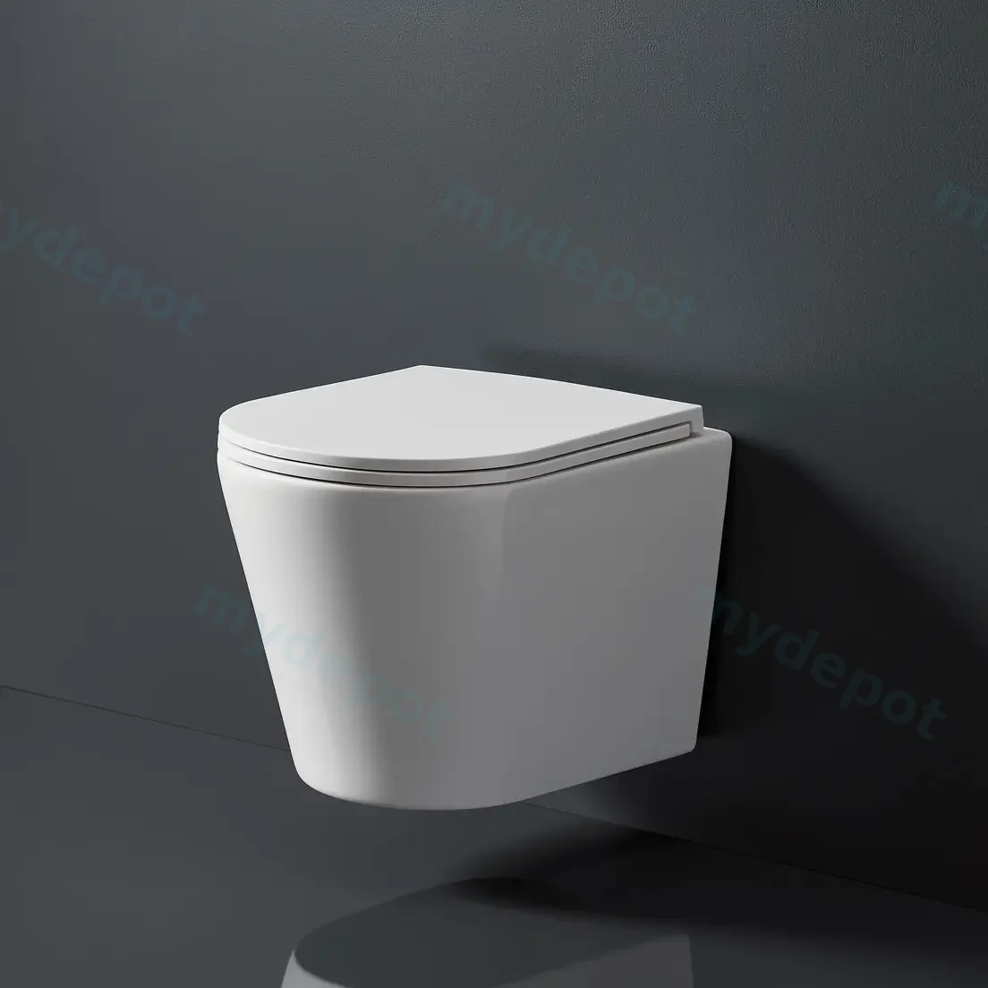515*360*350mm Zara66 Wall-Hung Pan (Rimless) With Thick Uf Seat Cover view 2