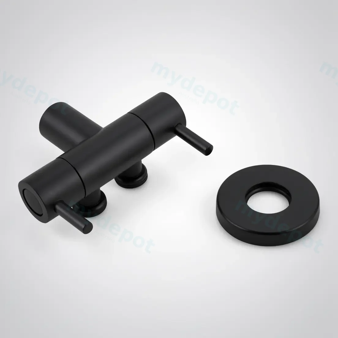 Bathroom Solid Brass Black Toilet Bidet Spray 1 Inlet 2 Outlet Diverter Only view 3