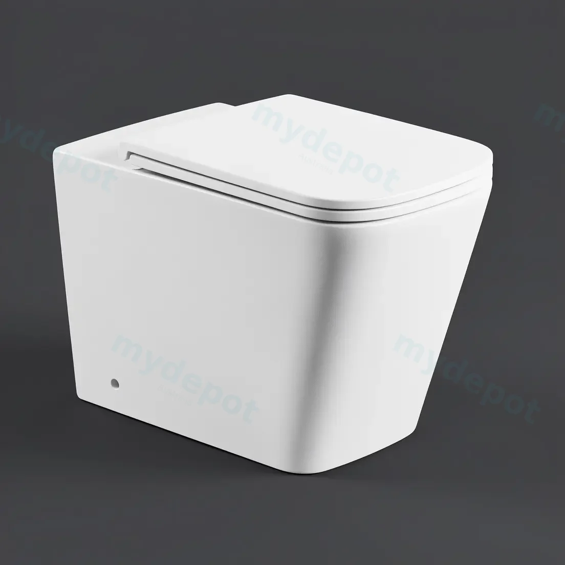 490*345*355mm Enox66 Wall Hung Pan Rimless With Thick Uf Seat Cover view 3