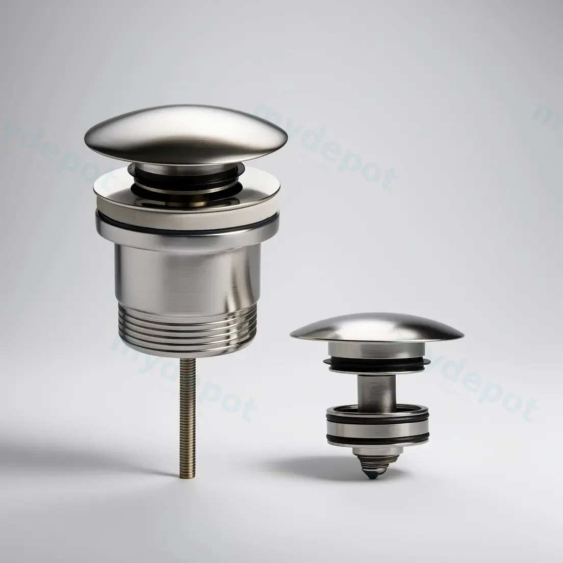 Universal Pop Up Waste Brushed Nickel view 2