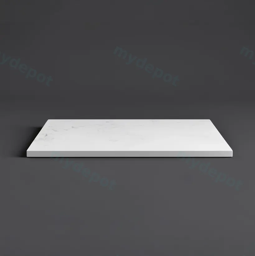 600x465x20mm Quartz Stone Top Gloss White Marble Look Silica-Free Caesarstone Benchtop view 2