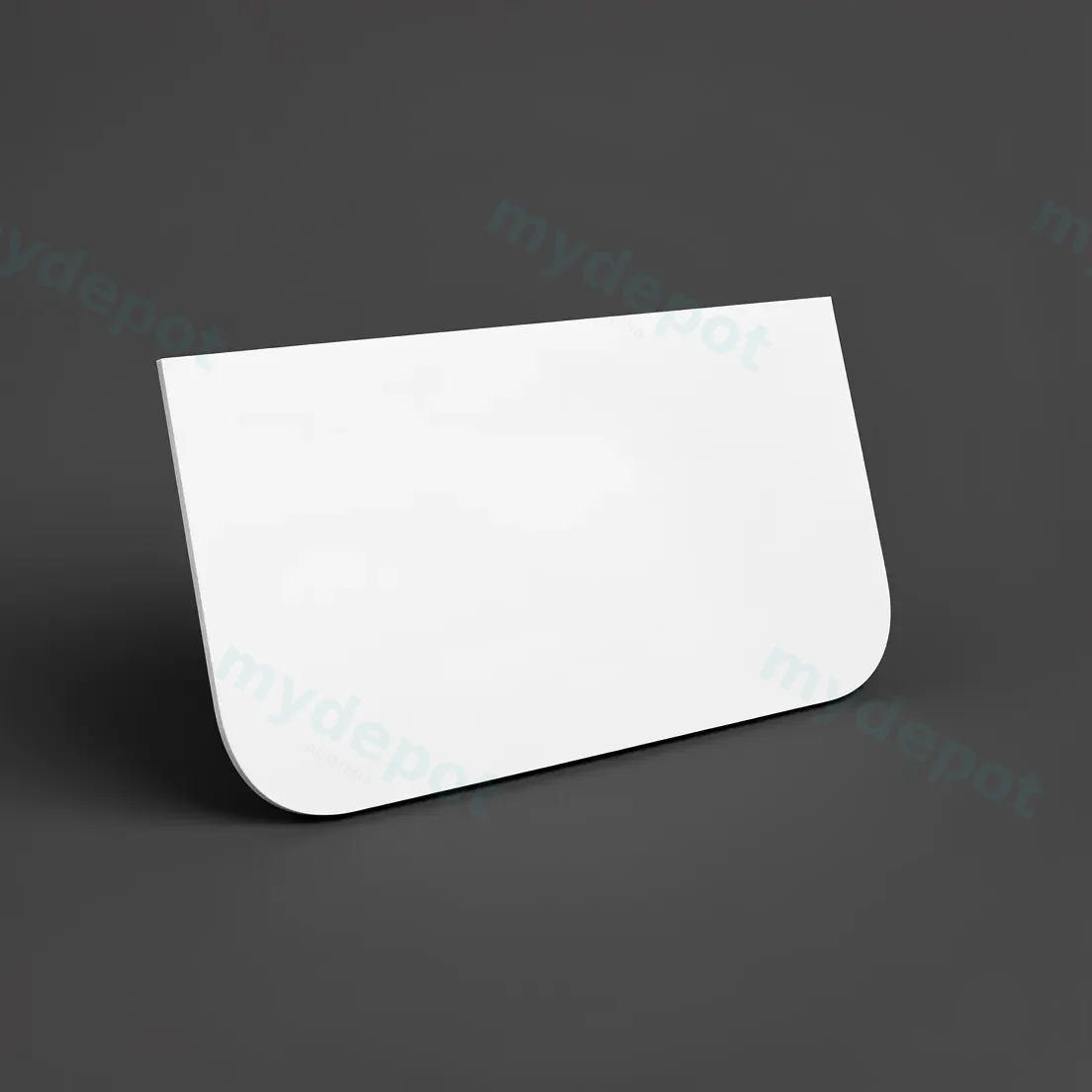 900mm Matte White Sintered Stone Top Rounded Corner Benchtop view 3