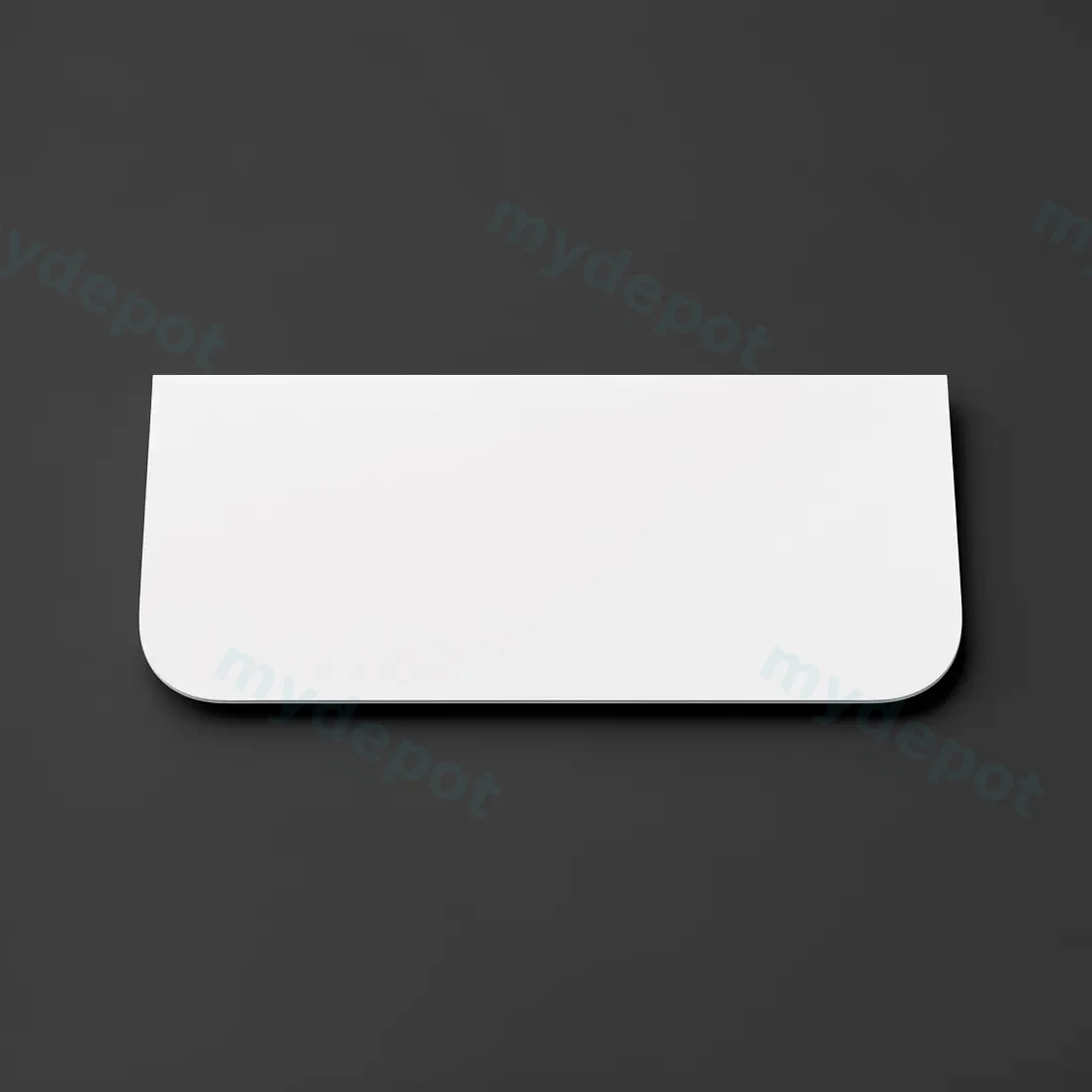 1200mm Matte White Sintered Stone Top Rounded Corner Benchtop view 3